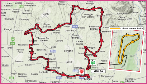 Streckenverlauf Giro d`Italia Internazionale Femminile 2010 - Etappe 10